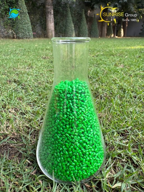 Dark Green Roto Recycled Granules