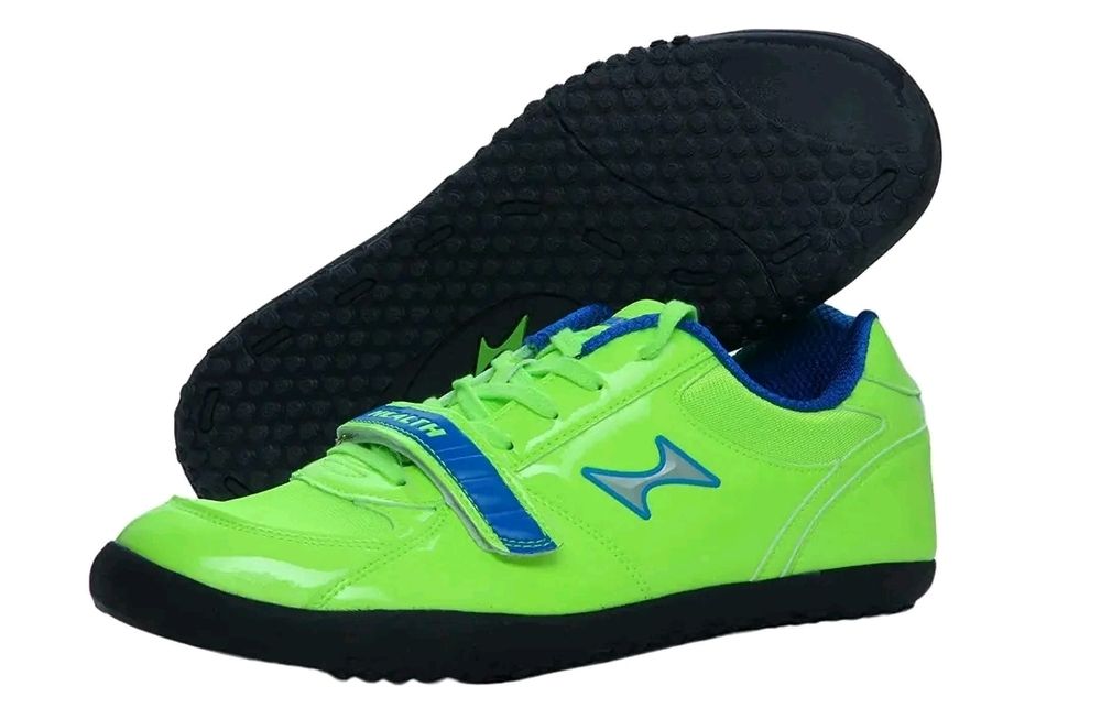 Running Spikes Shoes - Color: Neon Green