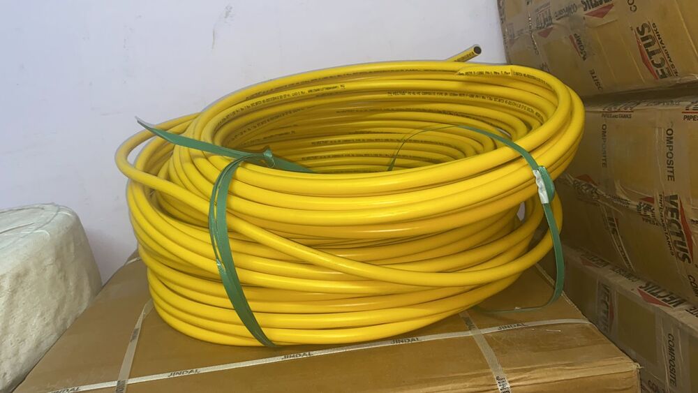 Jdl Gold Mlc Yellow Gas Pipe - Aluminum, 16mm Outer Diameter, Round Shape, 200mm Length | Lifetime Warranty, High Strength, Rust Resistance