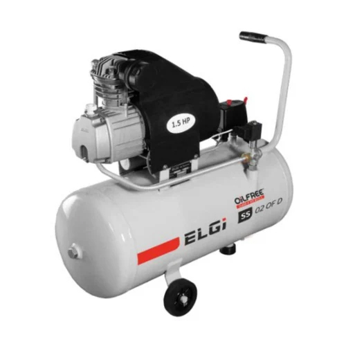 1-4 Hp Single-Stage Direct Drive Oil-Free Piston Compressors - Color: Silver & Black