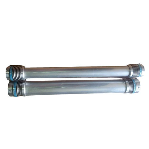 Long Shaft Metal Bellow Coupling - Color: Silver