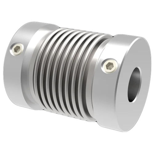 Miniature Metal Bellow Coupling - Color: Silver