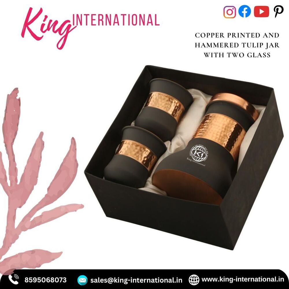 Ayurvedic Copper Water Jar Set