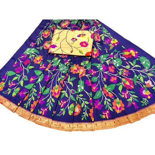 Ladies Tissue Paithani Lehenga - Color: Different Available