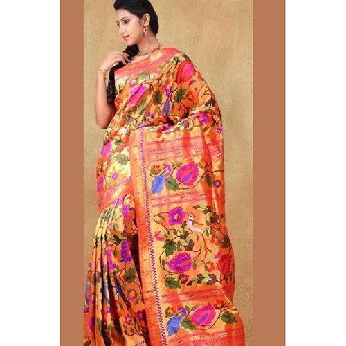 Tissue Jaal Brocade Bridal Saree