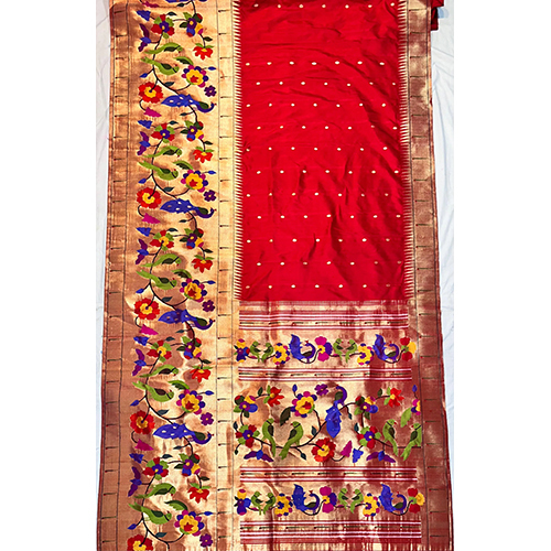 Ladies Border Design Saree