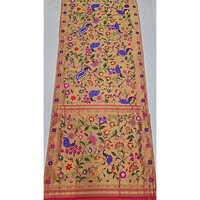 Ladies Expensive Bridal Paithani Saree - Cotton Material, Hand Embroidery Work, Printed Pattern, Designer Occasion, Multiple Color Options