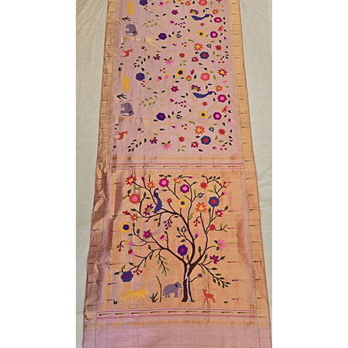 Ladies Silk Over Brocade Paithani Saree