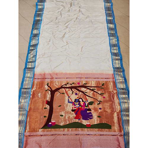 Traditional Fancy Pallu Silk Paithani Saree