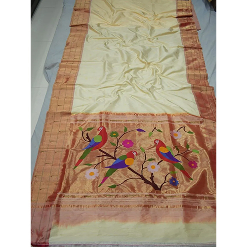 Triple  Bracket Paithani Saree