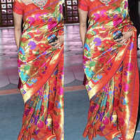 Paithani Brocade Saree - Color: Different Available