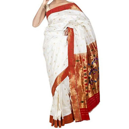 Single Muniya Paithani Saree - Color: Different Available