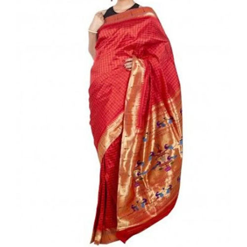 Single Muniya Paithani Saree - Color: Different Available