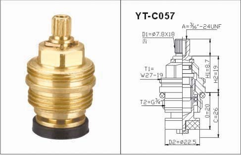 गोल्डन ब्रास टैप फॉसेट कार्ट्रिज