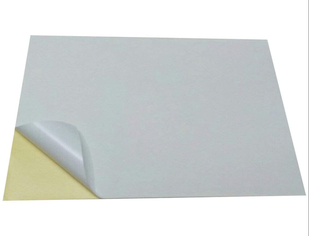 80 Gsm Label Paper Gumming Sheets - Coated Paper, 20x30 Inches, White Color, Varnished Finish , Perfect For Custom Courier Labeling