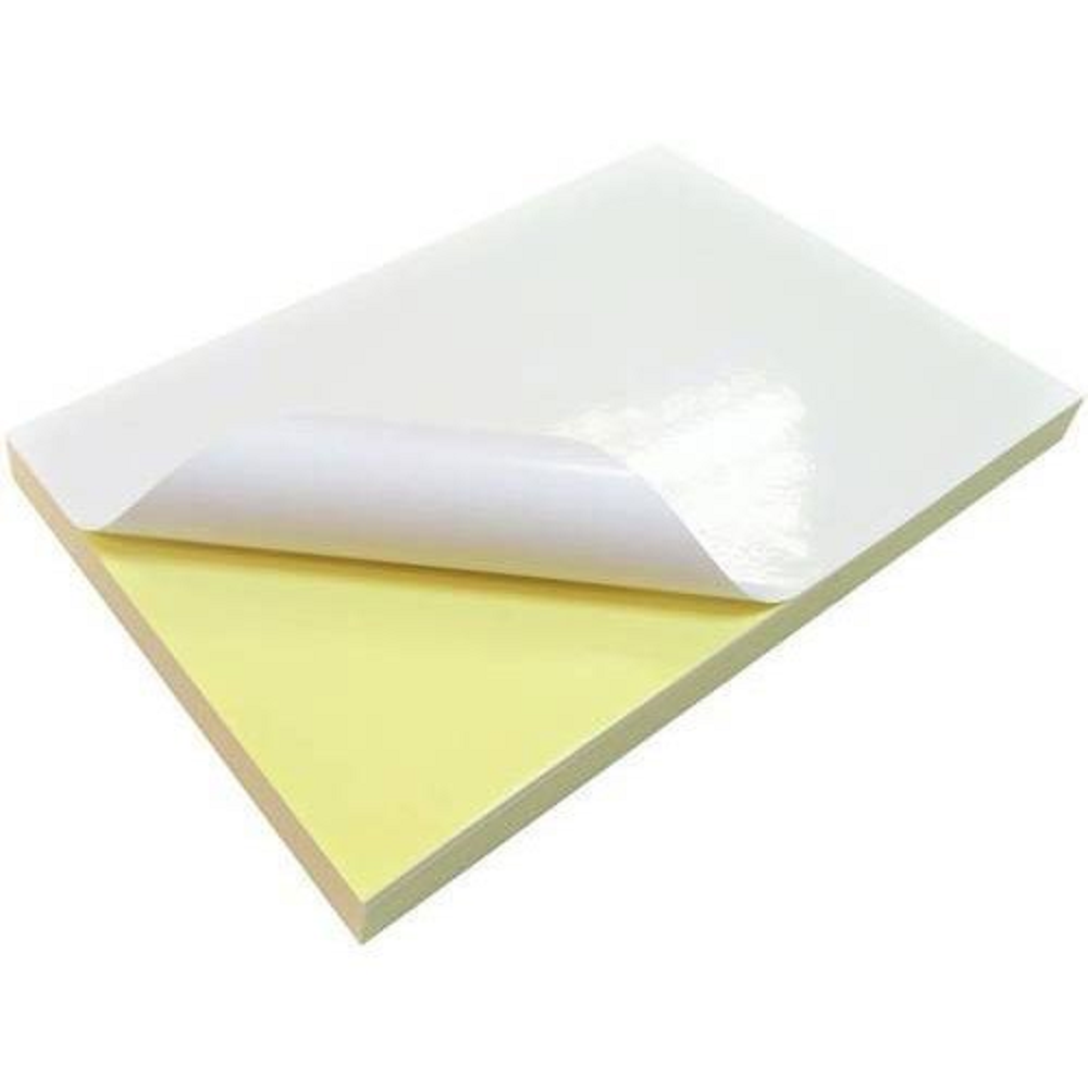 80 Gsm Label Paper Gumming Sheets - Coated Paper, 20x30 Inches, White Color, Varnished Finish , Perfect For Custom Courier Labeling