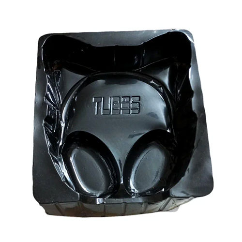 Headphone Blister Packaging Tray - Color: Black