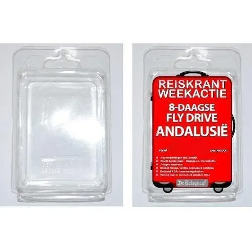 White Plastic Blister Packaging Tray - Color: Transparent