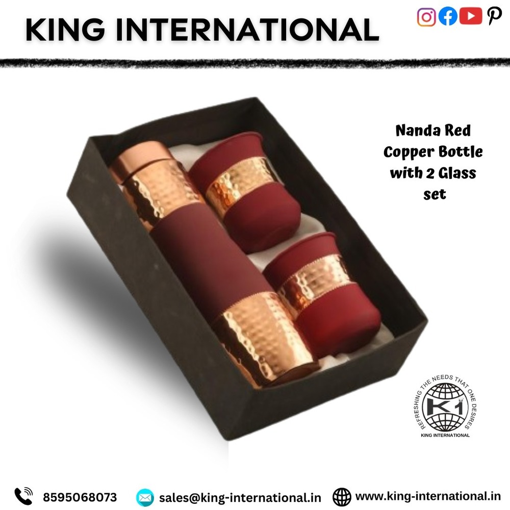 Copper Water Jar Purifier Set