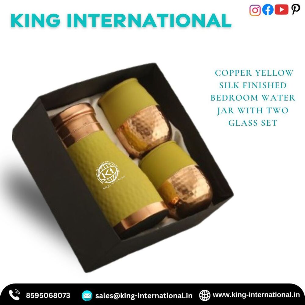 Copper Water Jar Purifier Set