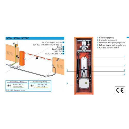 Faac 620 Hydraullic Boom Barrier