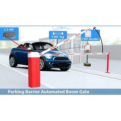Parking Barrier Automated Boom Gate - Color: Red