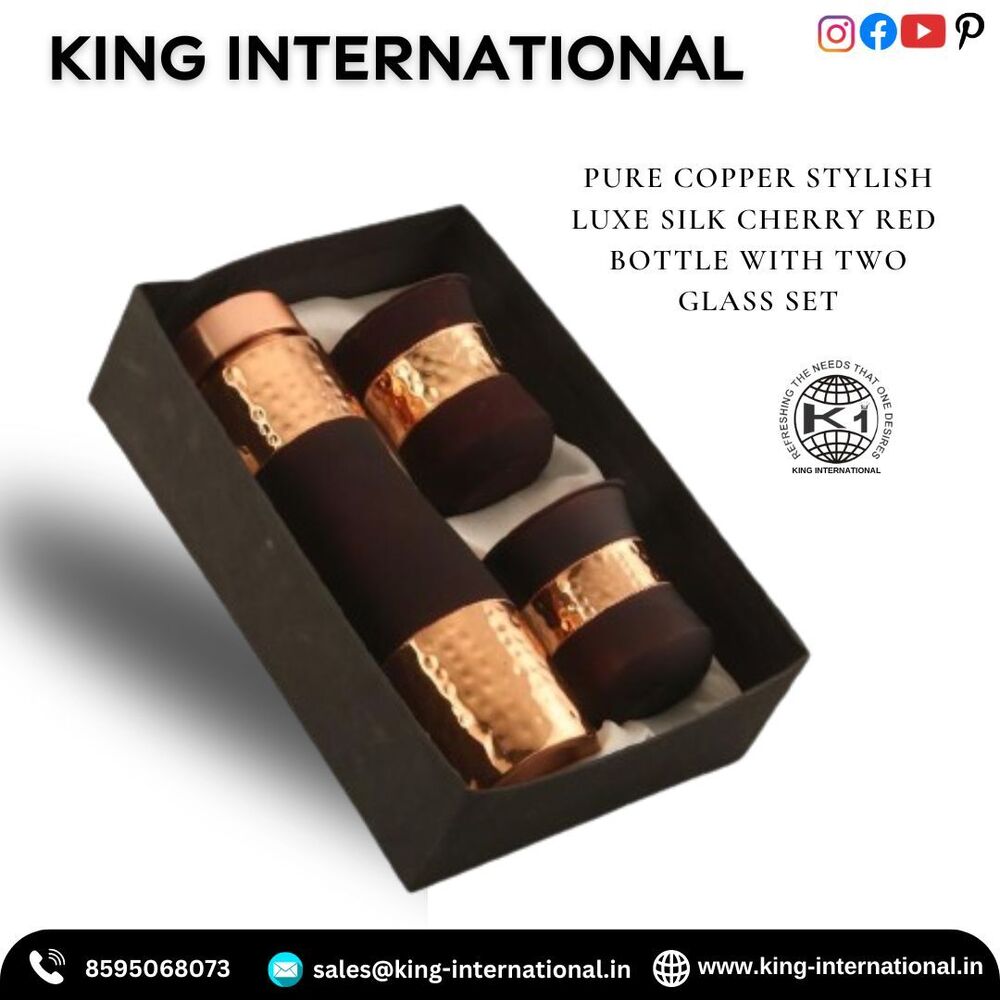 Copper Wellness Drinkware Jar Set