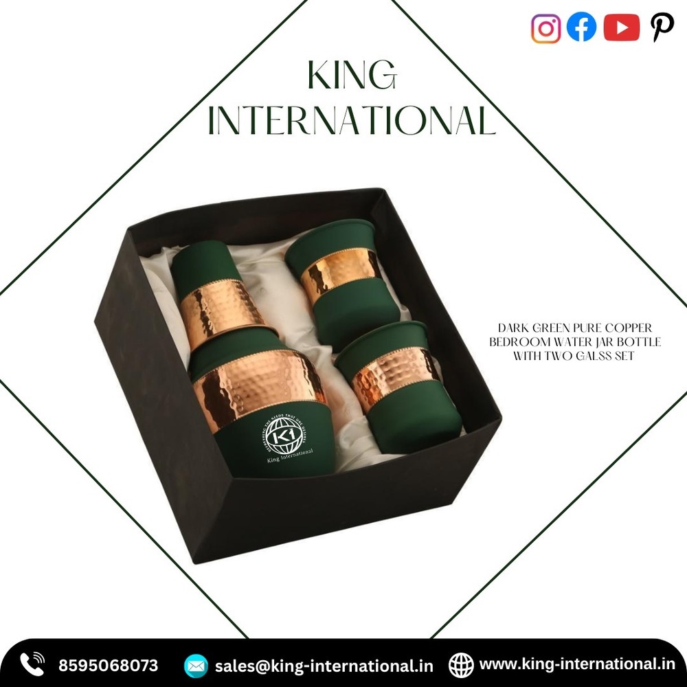 Copper Wellness Drinkware Jar Set