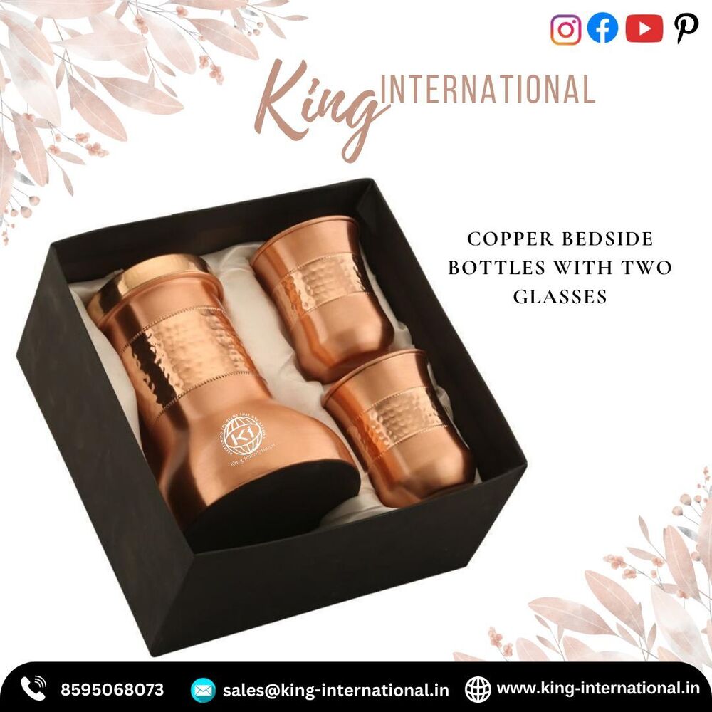 Copper Wellness Drinkware Jar Set