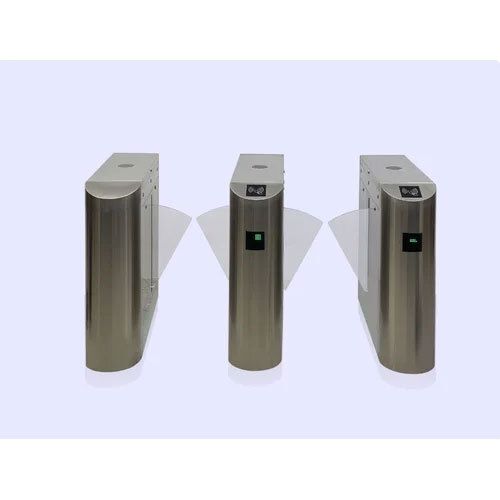 Fully Automatic Double Flap Gate Barrier - Color: Silver