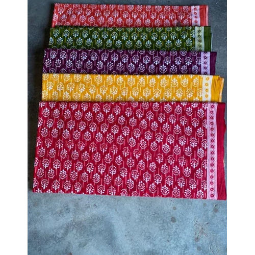 Khatri Hand Block Printed Fabric - Color: Different Available