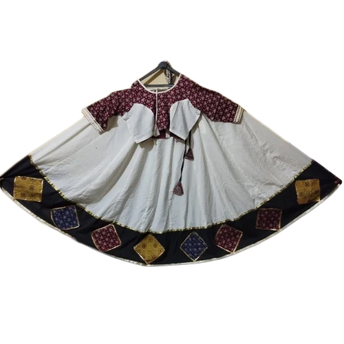 Ladies Chaniya Choli And Dupatta - Color: White