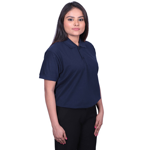 Deep Blue Womens Polo T-Shirts