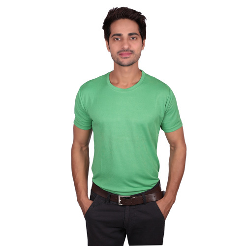 Green Men's Round Neck T-Shirt