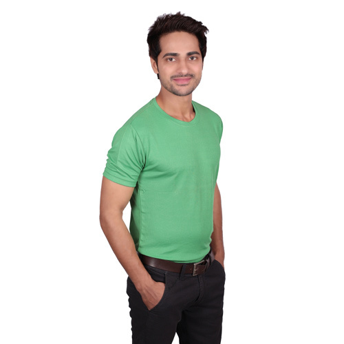 Green Men's Round Neck T-Shirt