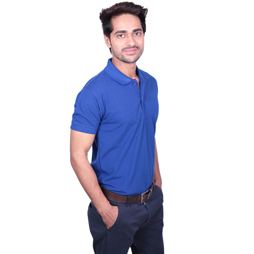 Blue Men'S Polo T-Shirt - Color: Different Available