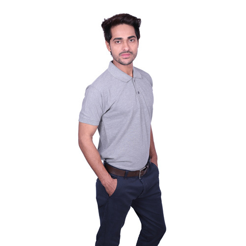 Grey Men's Polo T-shirt - Color: Different Available