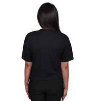 Black Womens Round Neck T-Shirts