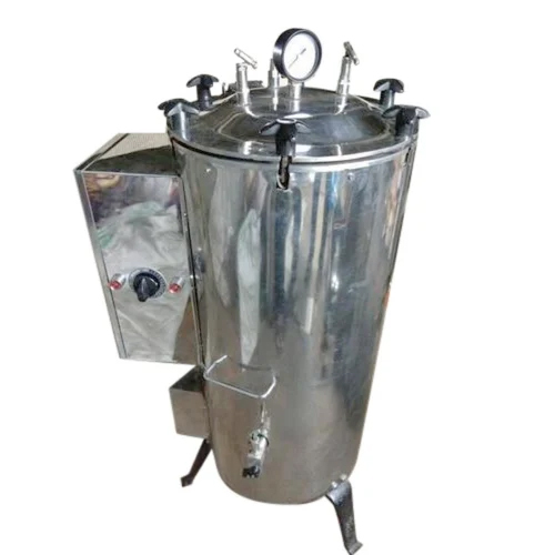 15 Psi Stainless Steel Vertical Autoclaves - Color: Silver