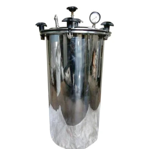 15 Liter Double Tray Stainless Steel Vertical Autoclaves - Color: Silver