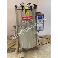 Vertical Laboratory Autoclave - Stainless Steel, Semi Automatic Operation, Silver Color | Designed for Hospital and Pharma Industry Use