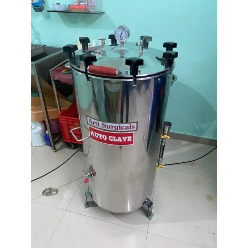 95L Vertical Autoclave Sterilizer - Color: Silver