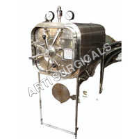 Horizontal Rectangular Steam Sterilizer - Stainless Steel, Semi-automatic Operation | Silver Finish, Ideal For Hospitals And Pharma Industry, 220-240 Volt