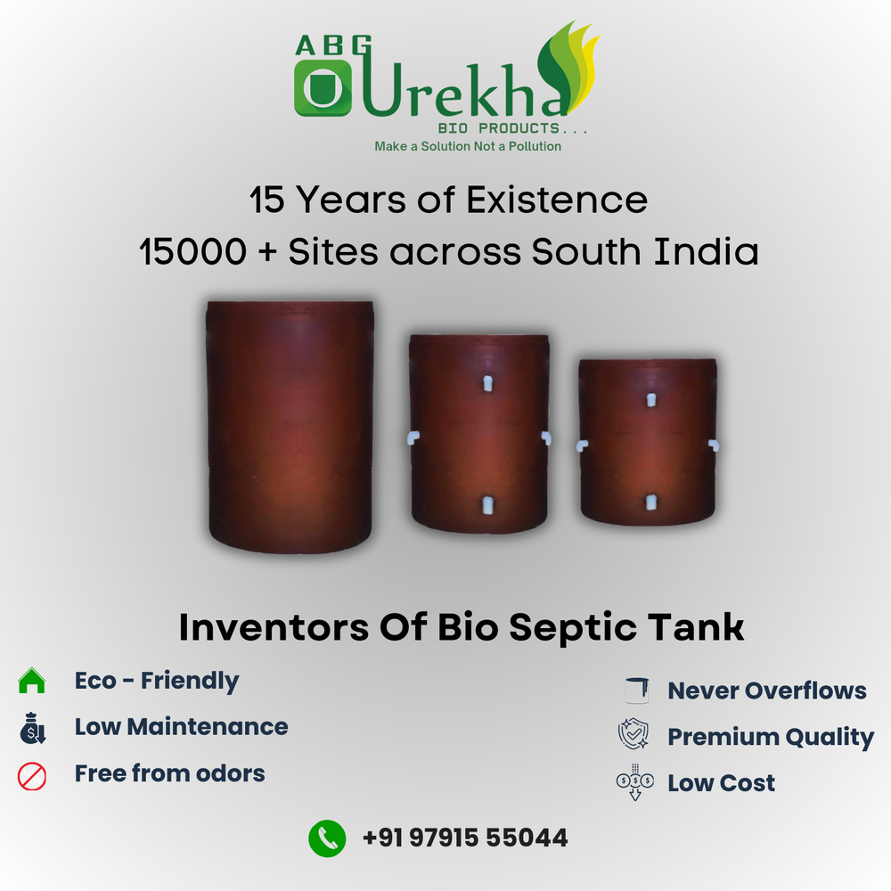 Pink RCC Concrete Bio Digester Septic Tank