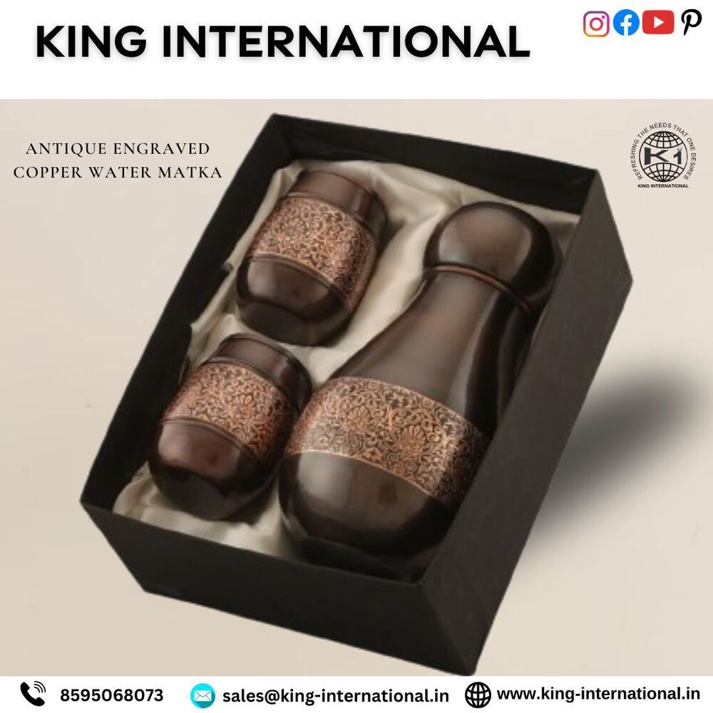 Eco-Friendly Copper Jar Drinkware Set