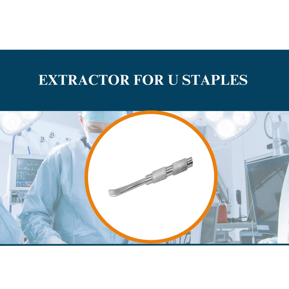 Extractor For U Staples - Stainless Steel, Manual Operation | Portable Surgical Tool