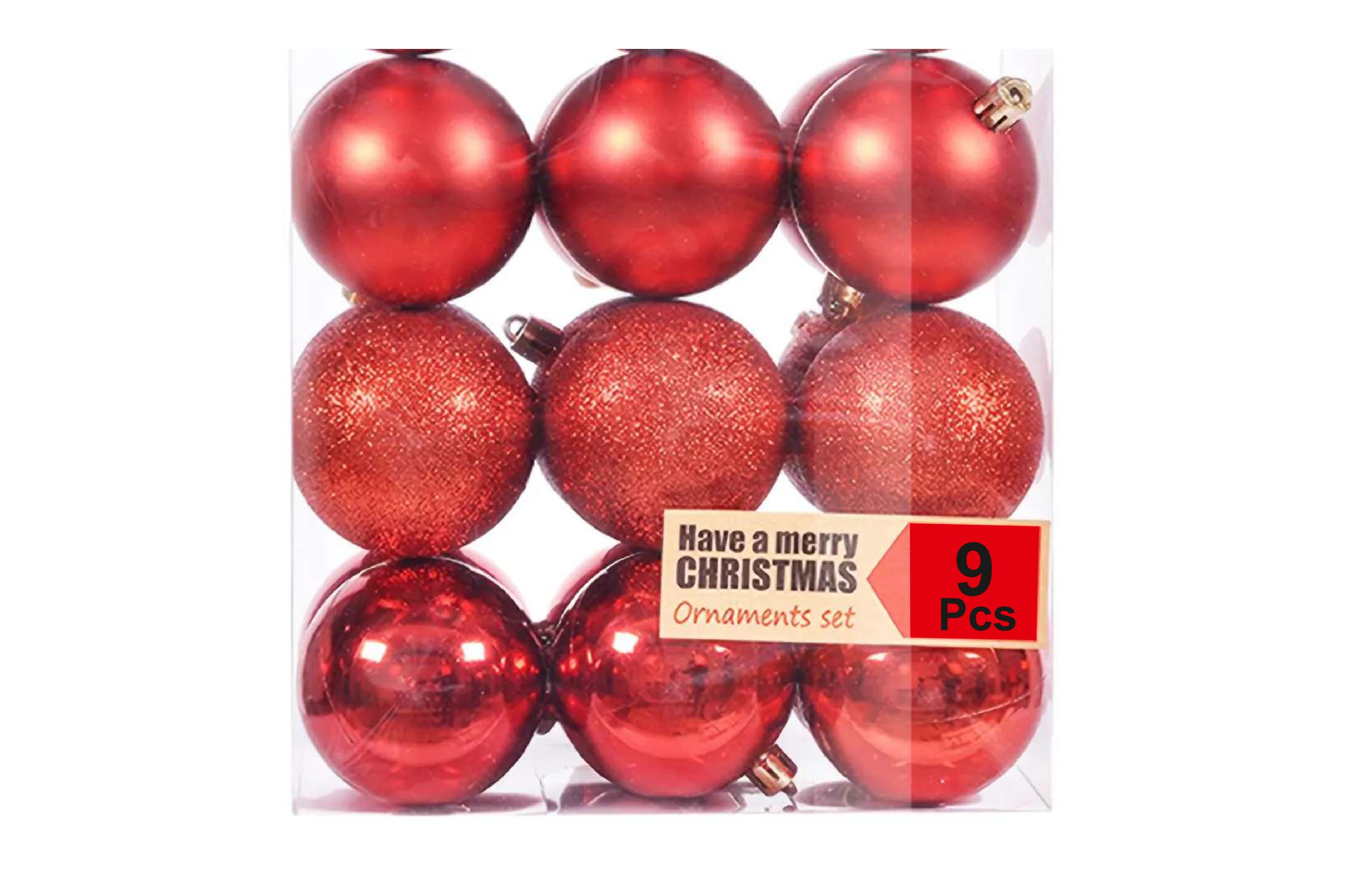 Merry Christmas Plastic Ball Hangler - (Ru-Cm301) - Color: Multicolour