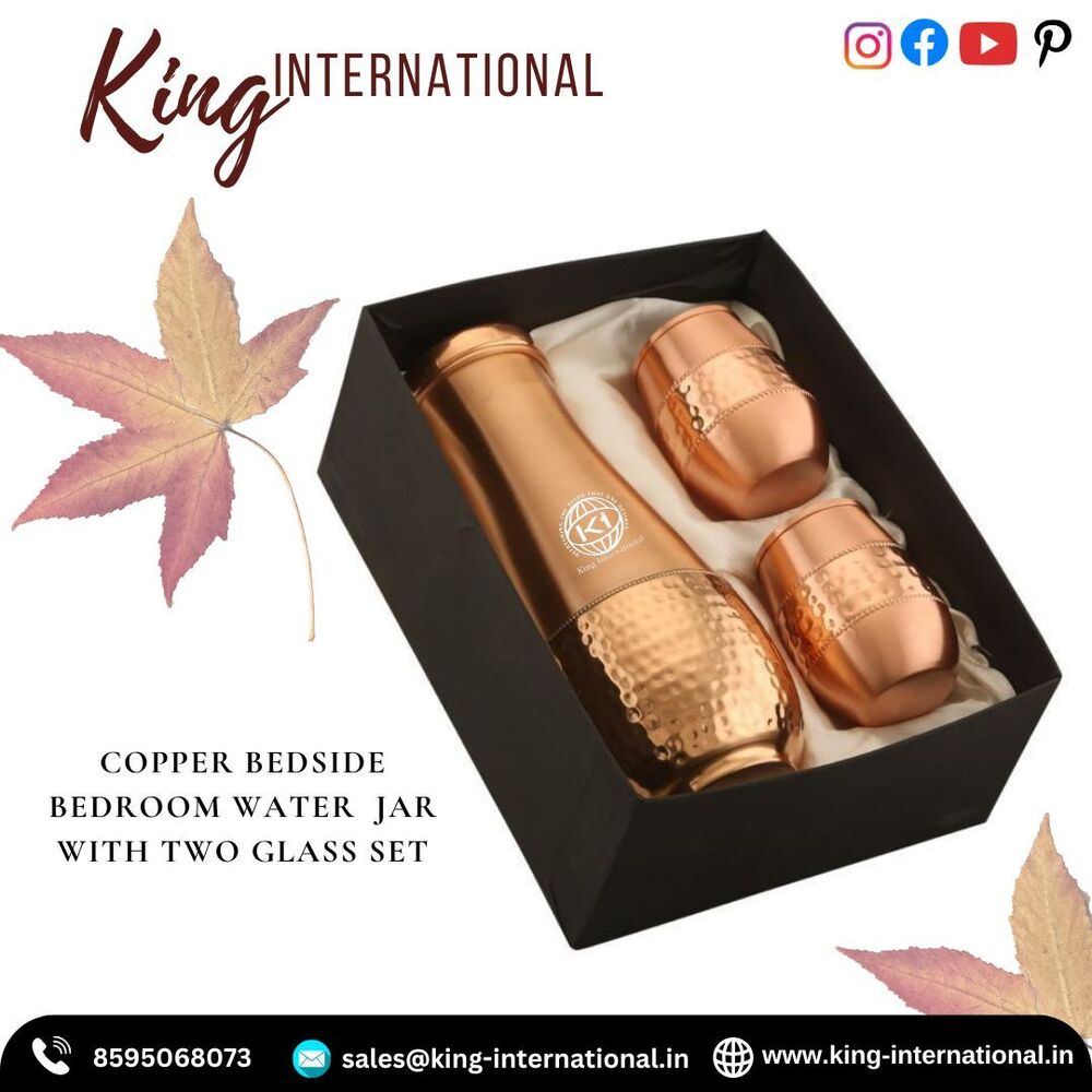 Copper Purity  Jar Drinkware Set