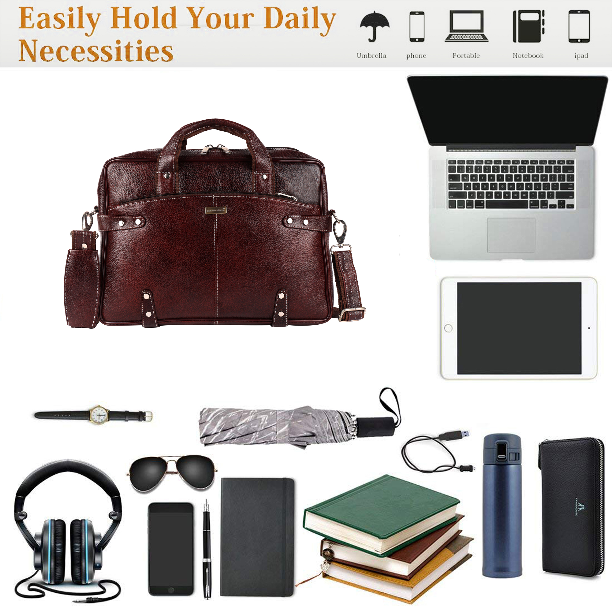 Genuine Leather Office Bag