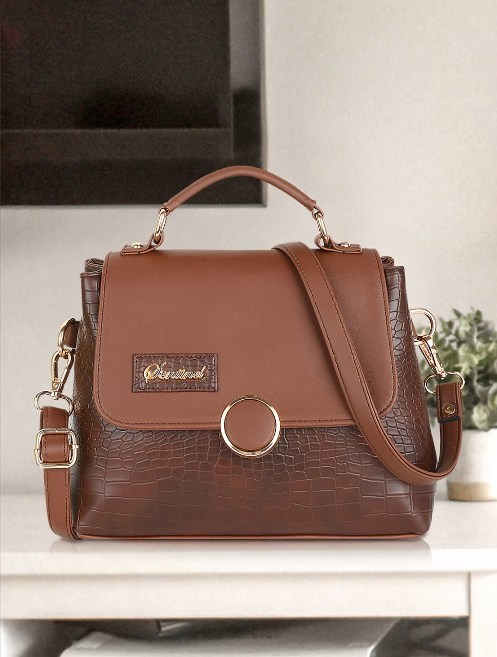 SENTINEL Brown Women Sling Bag